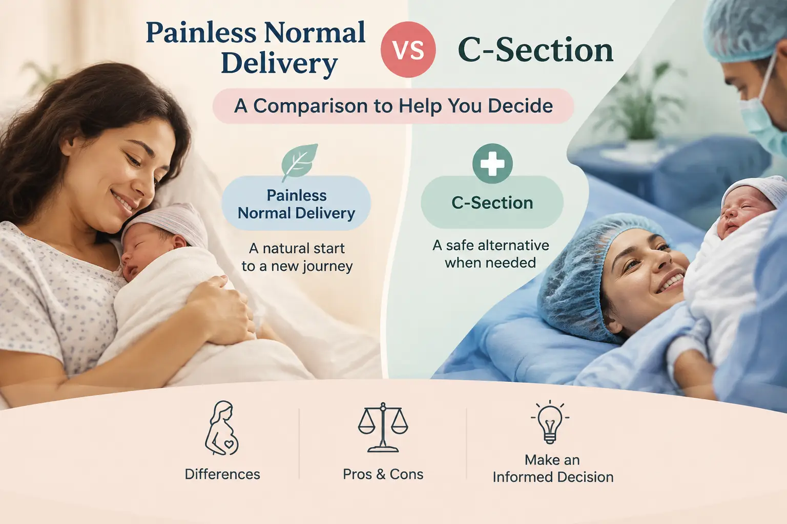 painless-delivery-vs-c-section painless normal delivery vs c-section