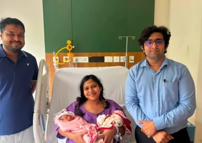 Dr Pallab Roy With a Happy Patient