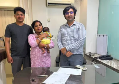 Dr Pallab Roy With a Happy Patient