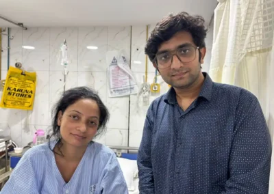 Dr Pallab Roy With a Happy Patient