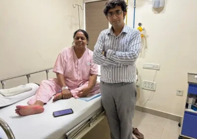 Dr Pallab Roy With a Happy Patient