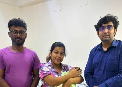 Dr Pallab Roy With a Happy Patient